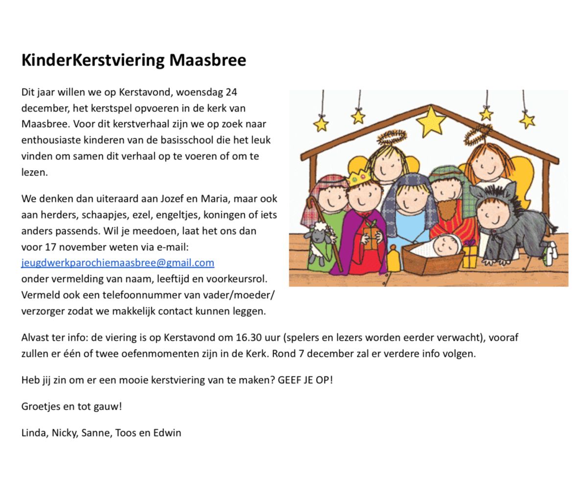 Aanmelding kinderkerst 2025