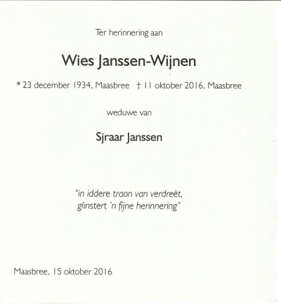 Wies Janssen Wijnen 2